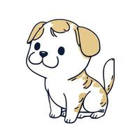 Cute Happy Puppy Dog vector