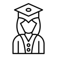 Student Line Icon vector