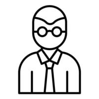 Modeling Agent Male Line Icon vector