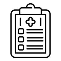 Medical Checkup Line Icon vector