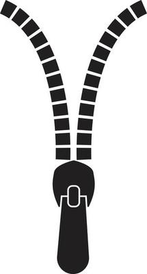 Zipper icon on white background. Zipper sign. flat style.