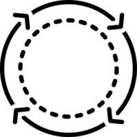 line icon for cycle vector