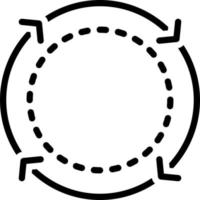 line icon for cycle vector