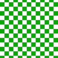 Green and white checkered pattern background. vector