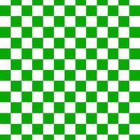 Green and white checkered pattern background. vector