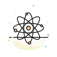 Atom Chemistry Molecule Laboratory Abstract Flat Color Icon Template vector