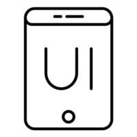 Ui Line Icon vector