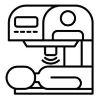 Densiometry Line Icon vector