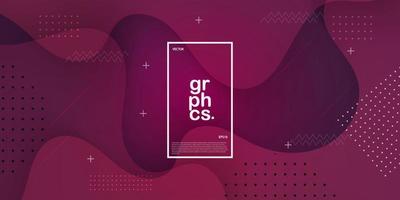 Modern colorful red and purple gradient background with dynamic wave shapes. Abstract template and modern stylish texture. Eps10 vector illustration