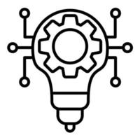 Technology Disruption Line Icon vector