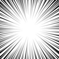 Explosion background. Manga speed frame. Superhero action. Radial lines for comics. vector