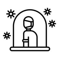 Isolation Line Icon vector