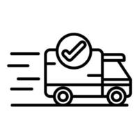 Express Shipping Line Icon vector