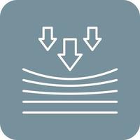 Resilience Line Round Corner Background Icons vector