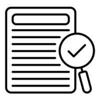 Proofreading Line Icon vector