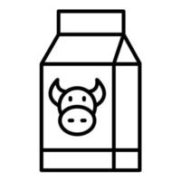 Dairy Line Icon vector