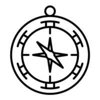 Compass Line Icon vector