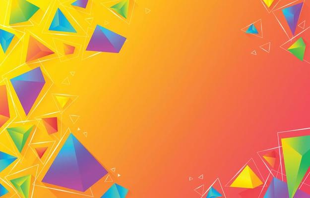 Colorful Triangular Abstract Background