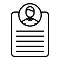 Personal Linked Data Line Icon vector