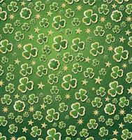 Clover Pattern for St. Patrick's Day. vector