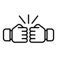 Bumping Line Icon vector