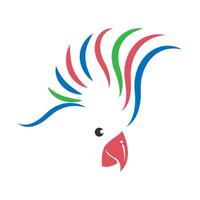 Parrot logo icon design vector