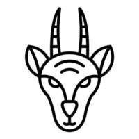 Antilope Line Icon vector