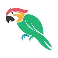 Parrot logo icon design vector