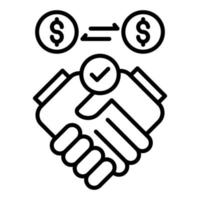 Partnership Line Icon vector