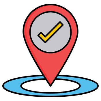 pin de ubicación que puede modificar o editar fácilmente vector