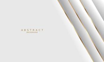 white luxury premium background and gold line. vector