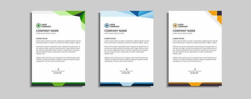 modern corporate letterhead template design vector