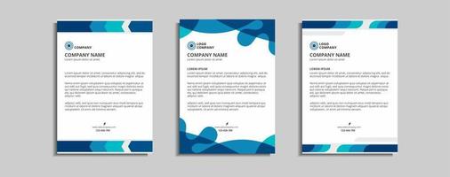 modern corporate letterhead template design vector