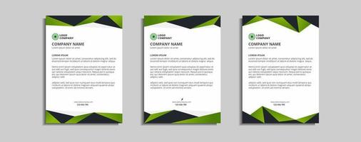 modern corporate letterhead template design vector