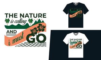 mejor diseño de camiseta de tipografía de viaje, aventura al aire libre, amante de la naturaleza. gráfico vectorial para camisetas y otros usos. vector