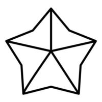 Star Line Icon vector