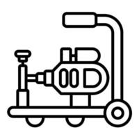 Drain Cleaning Machine Line Icon vector