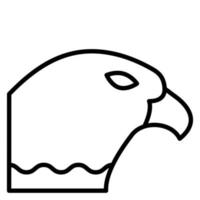 Hawk Line Icon vector