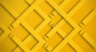 Abstract Yellow 3D Background with Yellow Lines Paper Cut Style Textured. Usable for Decorative web layout, Poster, Banner, Corporate Brochure and Seminar Template Design vector