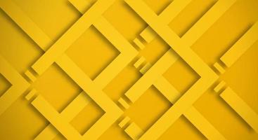Abstract Yellow 3D Background with Yellow Lines Paper Cut Style Textured. Usable for Decorative web layout, Poster, Banner, Corporate Brochure and Seminar Template Design vector