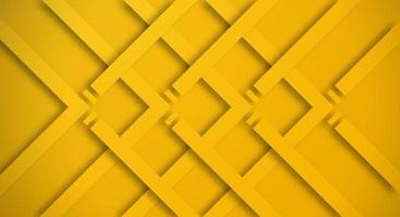 Abstract Yellow 3D Background with Yellow Lines Paper Cut Style Textured. Usable for Decorative web layout, Poster, Banner, Corporate Brochure and Seminar Template Design vector