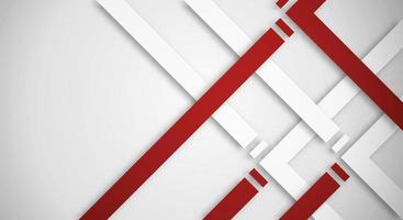 Abstract White 3D Background with Red and White Lines Paper Cut Style Textured. Usable for Decorative web layout, Poster, Banner, Corporate Brochure and Seminar Template Design vector