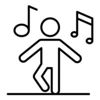 Dance Therapy Line Icon vector