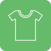 Tshirt Line Round Corner Background Icons vector