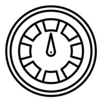 Speedometer Line Icon vector