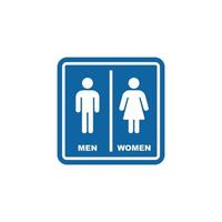 Toilet male and female symbol icon vector