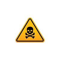 Caution warning symbol vector. Yellow triangle vector
