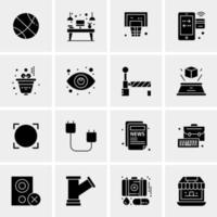 16 Universal Business Icons Vector Creative Icon Illustration to use in web and Mobile Related project