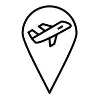 Location Line Icon vector