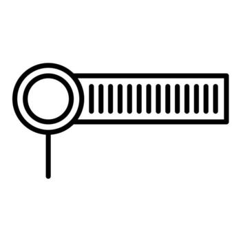 Tracking Code Line Icon vector